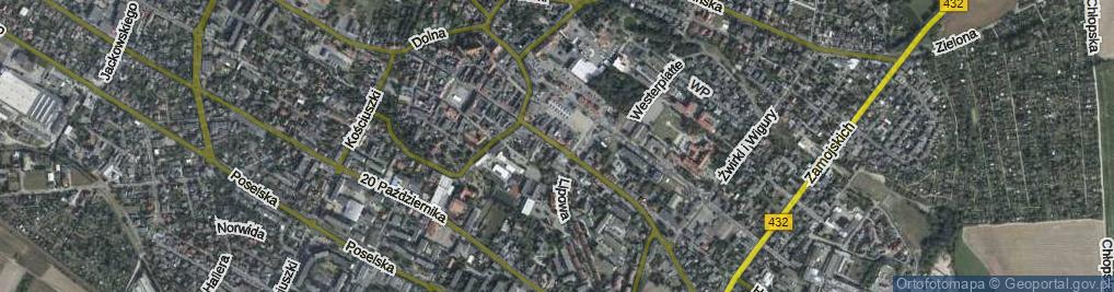 Zdjęcie satelitarne Dąbrowskiego Henryka, gen. ul.